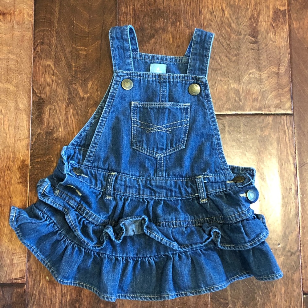 Baby Gap girls ruffle denim dress